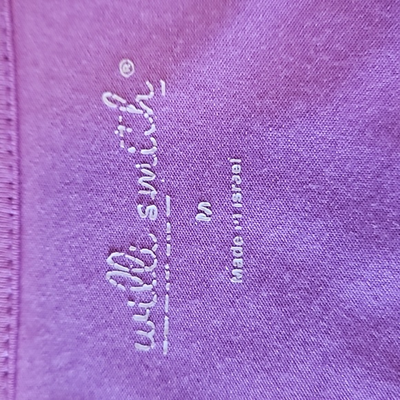 Willi Smith Purple Top Shirt Blouse Size M Medium - Picture 6 of 16